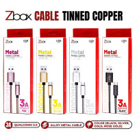 Kabel Transfer Data ZBOX Metal Tinned Copper Qualcomm 3.0 - Charger Smartphone 3A Cable