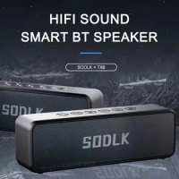 SODLK TX6 Portable Bluetooth Speaker 30W Wireless TWS Stereo 3D Surround Speaker Music Center Outdoor IPX7 Waterproof Subwoofer