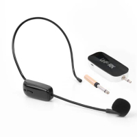UHF Wireless Microphone Headset Professional Head-wear Mic Transmitter Receiver System for Teaching Voice Amplifier Speaker