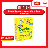 Roma Durian Sandwich BOX | Isi 12 Sachet | Mayora