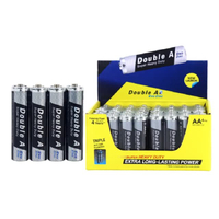 DOUBLE A ถ่านคาร์บอนซิงค์ 1.5V ขนาด AA (แพ็ค 4 ก้อน)