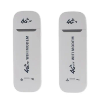 2Pcs 4G LTE Wireless USB Dongle Mobile Broadband 150Mbps Modem Stick Sim Card Router Network Card USB Modem Stick