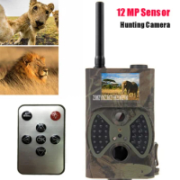 HC300M Wildlife Night Vision Hunting Trail Camera HD 12MP Pixels Night Vision MMS GSM Infrared Motion Monitor Scouting Camera