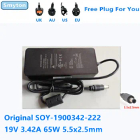 Original AC Adapter Charger For SOY SOY-1900342-222 19V 3.42A 65W Power Supply