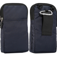 Phones Pouch Outdoor 3 Pockets 2 Zippers Wallet Case Belt Clip Bag for Xiaomi Redmi Note 8 pro K20 Note 7 8A 7A Mi Max 3 Max 2