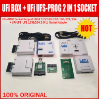 2024 New original UFI Box /UFi UFS-Prog / UFS 2 in 1 Socket Adapter (UFS BGA 153/254) Support eMMC FBGA 153/169/162/186/221/254