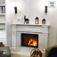 壁爐真火木柴用燃木取暖器嵌入別墅客廳歐式室內燒柴火爐