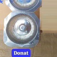 (1 DUS) Mika Roti Donut Tray Bening Kue Donat MIKA DONAT 1 DUS ISI 60 PACK