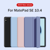 For Huawei Matepad Protection Case 2023 New Released MatePad SE 10.4 Silicone TPU Soft Three Fold Smart Cover for HUAWEI SE 10.4