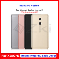 Battery Back Cover For Redmi Note 4X Battery Back Case For Redmi Note 4 Global Version Housing Volume Buttons Power Key Parts