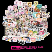 82-93pcs KPOP Twice Self-adhesive Stickers THE FEELS BETWEEN1 2 Album Photo Stickers Luggue Bottle Laptop DIY Stickers