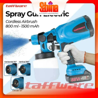 Alat Semprot Cat Elektrik Spray Airbrush Cordless Paint 800ml 1500mAh