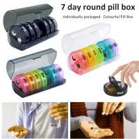 7 Days Medicine Medical Pill Box 14 Slots Weekly Pill Case Storage Box Travel Medicine Box Holder Ta