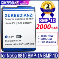 2000mAh GUKEEDIANZI Phone Battery for Nokia 8810 BMP-1A BMP-1D High Quality Batterij + Track NO.