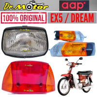 100% ORIGINAL AAP EX5 Dream HONDA Head Lamp Lampu Depan HeadLamp Taillamp Signal Lampu Belakang Tail