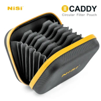 Nisi II Circular Round Filter Case CADDY Filter bag Pouch Storage, 8 Filters UP to 95mm UV CPL ND Camera Lens Filter
