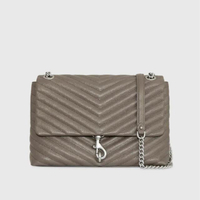 กระเป๋ารุ่น EDIE FLAP SHOULDER BAG สี DEEP TAUPE