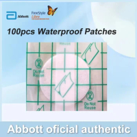 100pcs Transparent Waterproof Adhesive Patches Freestyle Libre Sensor Covers Patch Clear CGM Overpatch Tape Abbott &amp;