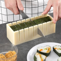 แม่พิมพ์ซูชิชุดเครื่องมือชุดพลาสติกสาหร่ายPorphyra Wrapเครื่องมือบดข้าวBunch Rollวัสดุข้าวห่อบดผงSho