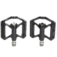 Ultralight 175g Full Carbon Fiber Bearing Pedals Bicycle Road Bike Pedal Titanium Axle MTB Bicycle Pedal Bike Accessories