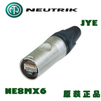 Neutrik etherCON RJ45 NE8MX6 etherCON CAT6A cable connector self-termination for insulation diameter more 1.1 mm nickel plating