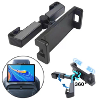 Universal Car Tablet Phone Holder Rotatable Back Seat Car Pillow Tablet Stand Mount for 4.7-12.9 Inch Ipad Travel Entertainment