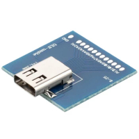 (100pcs/lot) 10Gbps USB-C USB 3.1 Type C Type-C Female Soldering Cable Test Socket PCBA Board Adapter Welding Connector Adaptor