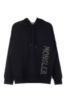 Moncler Logo Printed Hoodie in Black