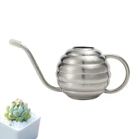 Plant Watering Can Stainless Steel Sprinkling Pot With Long Spout 400ml Long Mouth Bonsai Watering Pot For Potted Plants