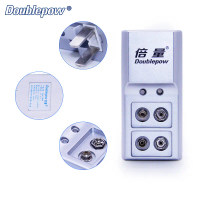 Promo Doublepow Charger Baterai 2 Slot 9V Ni-MH Li-Ion EU Plug with LED - K19 Murah