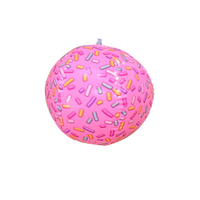 【Treewalker露遊】粉紅巧克力沙灘球 充氣沙灘球 充氣球 沙灘排球 遊戲球 巧克力球 海灘球 可愛充氣球 海邊