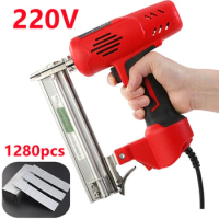 2600W Electric Nail Gun Wood Frame Stapler DIY Furniture Construction Nail Electric Tool Nails Carpentry Woodworking Tools 220V