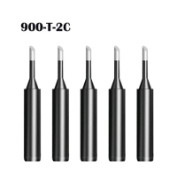 5PCS 900M-T Soldering Iron Solder Tip Constant Temperature ESD Lead Free Tip 2C 3C 4C 5C 0.8D 1.2D 1.6D 3.2D For Hakko 936 937