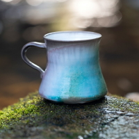 山水間 蘇打柴燒馬克杯手工陶藝杯景德鎮陶瓷杯子家用創意咖啡杯