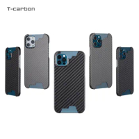 T-carbon Carbon Fiber Phone Cases For iPhone 11 12 Pro Max For iPhone 11 12 Pro For iPhone 12 mini