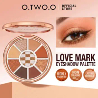 O.TWO.O Eyeshadow Palette Glitter Matte Pearlescent Easy Brightening Highlighter Shiny Wear Eye Natural To Makeup Shadow U2K4