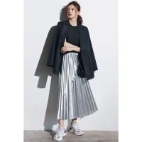 FIO - ROK BLUDRU VELVET IMPORT MIDI ROK TREND STYLE ROK KOREA ROK MEWAH ROK PENDEK ROK MIDI ROK TREN