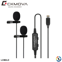 【CKMOVA】全向電容式雙頭領夾式麥克風 LCM2LD Lightning(勝興公司貨)