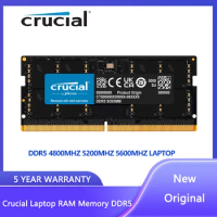 Crucial Laptop RAM Memory DDR5 16GB 32GB 48G 4800MHz 5200MHz 5600MHz 1.1V CL40 262-Pin For Notebook Module SO-DIMM
