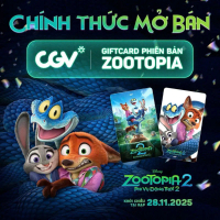 Thẻ Sưu Tầm Giftcard Cgv Phim ZooTopia 2025