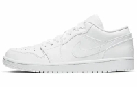 JORDAN 1 LOW TRIPLE WHITE FOG GREY