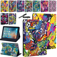Tablet Case for Apple IPad Air 1/Air 2 9.7"/Air 3 10.5" 2019 /Air 4 2020 10.9" PU Leather Tablet Stand Folio Cover Case+Stylus