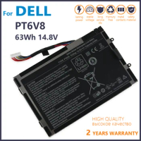 Genuine PT6V8 Replacement Laptop Battery for DELL Alienware M11x M14x R1 R2 R3 P18G T7YJR 8P6X6 08P6X6 14.8V 63WH
