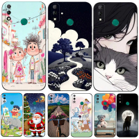 เคสโทรศัพท์ซิลิโคนนิ่ม, สำหรับ Huawei Y8S, เคส TPU สีดำ, ดีไซน์น่ารักและมีสไตล์, กันน้ำและป้องกันการ