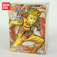 Original Bandai Banpresto Naruto Shippuden Vibration Stars Uzumaki Naruto Action Anime Figures Collectible Model Toys Figurals