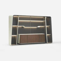 Modern Design Custom Wooden Bookcases Storage Book Shelf Cabinet Wood Book Shelves