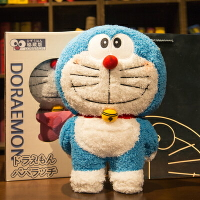 正版哆啦a夢公仔機器貓玩偶藍胖子毛絨玩具多叮當貓娃娃生日禮物