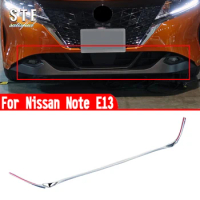 For Nissan Note E13 2020 2021 2022 Car Accessories Front Bumper Strip Cover Trim Molding Decoration Stickers