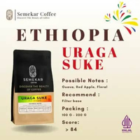 Semekar Coffee - Biji Bubuk Kopi Arabika Ethiopia Uraga Suke Guji Specialty Fresh Roasted Beans 1000