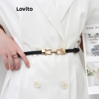 Thắt Lưng Cơ Bản Thường Ngày Cho Nữ, Lovito, L69ad040, Màu Đen